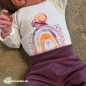 Preview: Bügelbild Regenbogenfrühling lila